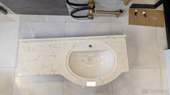 Umyvadlo z mramoru 125cm - 2