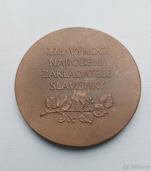 Josef Dobrovský - bronzová plaketa - 2