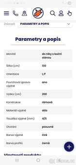 Nová sprchová zástěna 1300/2000 do niky - 2