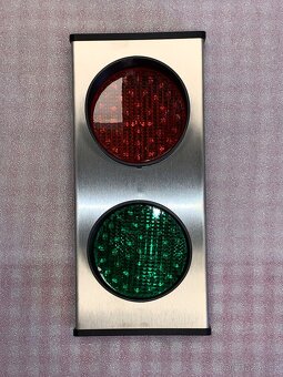 Nerezový LED semafor - 2
