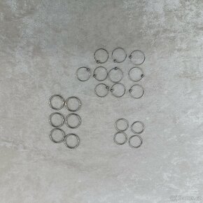 Piercing kroužky z chirurg.oceli, 20ks - 2