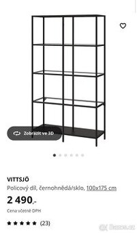 IKEA Vittsjo regal knihovna - 2