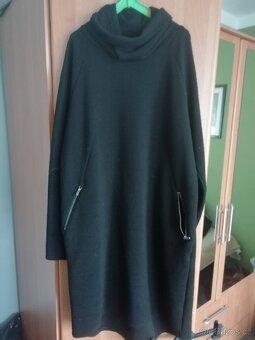 Značkové rolákové teplejší šaty Freequent, Xl - 2