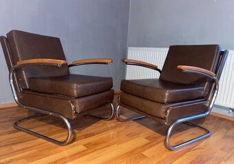 Chromové trubkové křesla Fa.Thonet - 2