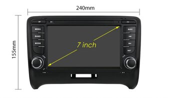 NOVÉ 7" Android 13 Autorádio Audi A3 8p, A4 B7, TT - 2