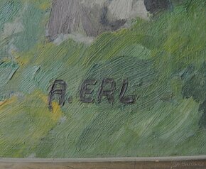 Starožitný obraz A.Erl-Alpy - 2