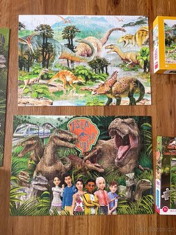 Puzzle dinosauři, jurassic word, křídový kemp - 2