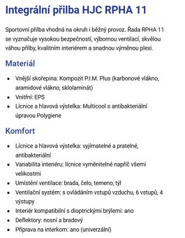 HJC RPHA11 SCONA MC5 L-XL - 2