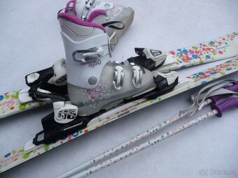 239. Detske lyže TECNO - 100 cm + boty LANGE 30 eu + hole - 2