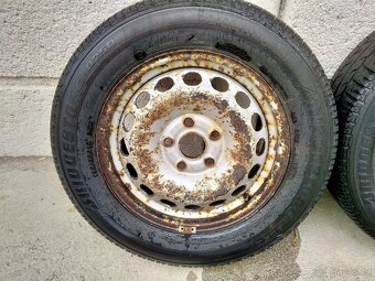 Ocelová kola 6J x 15, 5x112,ET 47, celoroční pneu 195/65 R15 - 2