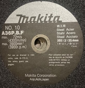 Řezné kotouče Makita 5ks - 2