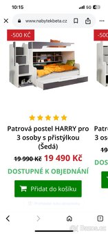 Dvoupatrova postel dva roky stará - 2