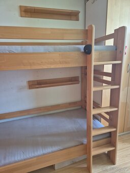 BUKOVÁ dvoupatrová postel Lucas 90x200 - 2