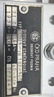 usměrnovač, můstek, chladič 50A, dioda - 2