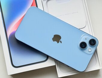 iPhone 14 Blue BATERIE 100% TOP - 2