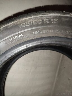 195/50 r15 Continental letní pneu 4ks 50% vzorek - 2