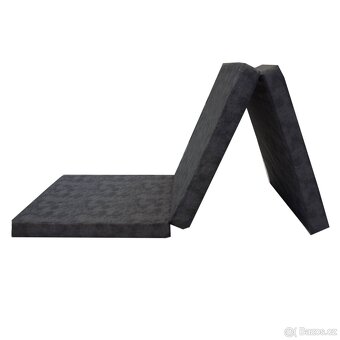 Skládací matrace SPIRALY 60x190 cm - tmavě šedá - 2 kusy - 2