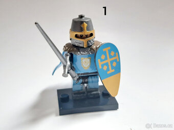Minifigurky rytíři (4), typ Lego - 2