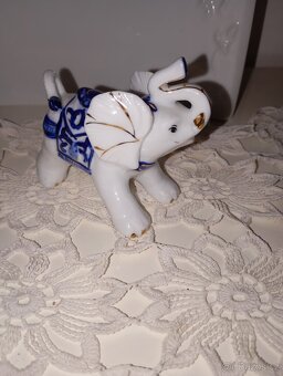 Retro porcelánový slon - 2