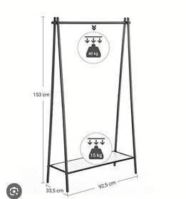 Předsíňový věšák HSR23BK - 2