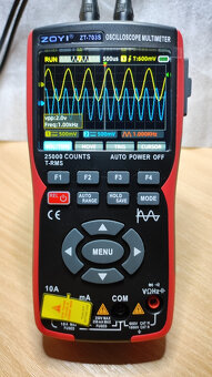 Osciloskop/multimetr/generátor ZOYI ZT-703S 50MHz 3v1 NOVÝ - 2