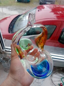 Košík hutní sklo - 2