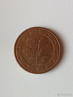 CHYBORAŽBA 5 Cent Německo D 2002 - 2