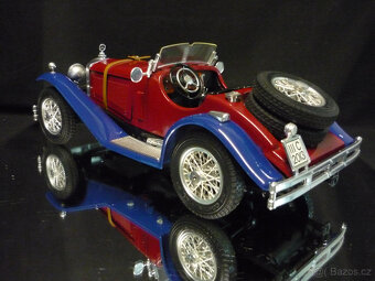 Mercedes Benz SSK vínovomodrý Bburago 1/18 - 2