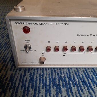 Marconi, color gain and relay tester set TF2904 - 2