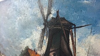 Krajina s mlýnem, Nizozemí. E. Meyran - 2