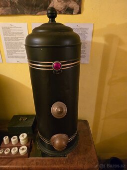 Starožitný kupecky zasobnik na kávu - 2