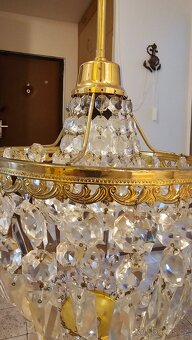 Křišťálový lustr průměr 25 cm - 2