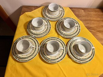 SADA šálků s podšálky+dezertní talířky/18 ks - 2