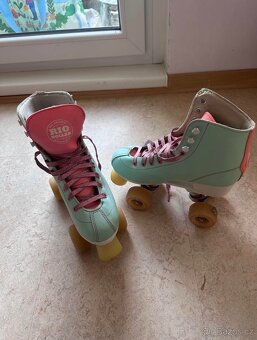 trekové brusle - Rio - Roller Script Teal/Coral - 2