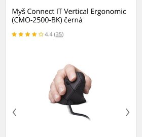 Myš Connect IT Vertical Ergonomic Wireless - 2