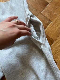 Těhotenské šedé kalhoty MAMA H&M - 2