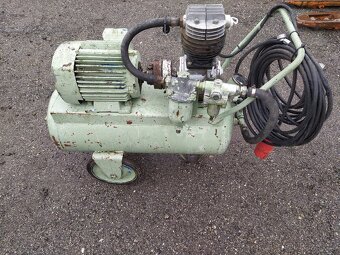 Kompresor 1,1 kW, 380 V, domácí výroba, hadice, kabel - 2