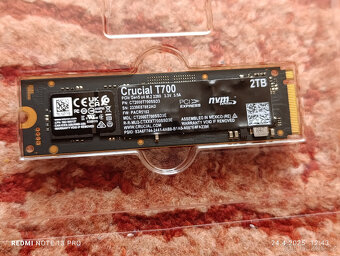 NVME 2TB CRUCIAL T700 - PCIe 5.0 4x NVMe- CTENI 12400MB/s - 2