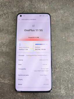 Oneplus 11 5G 8/128GB, záruka do 06/2026, top stav - 2