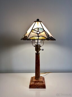 Starožitná stolní lampa ve stylu Art Deco Tiffany - 2