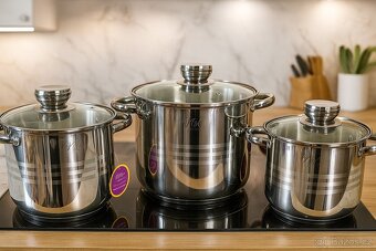 Hrnce nerez sada velký objem 3l,5l,a6l, 6dilu - 2