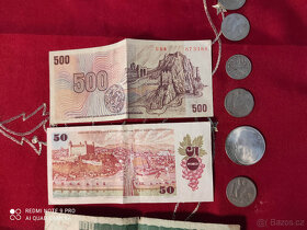 Staré bankovky a mince - 2