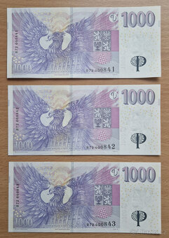 1000Kč s přítiskem - 2