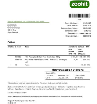 Prodám granule pro psa Hills Prescription Diet z/d - 2