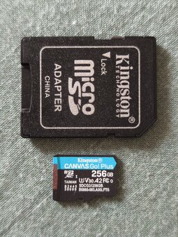 Kingston MicroSDXC 256GB Canvas Go Plus + SD adaptér - 2