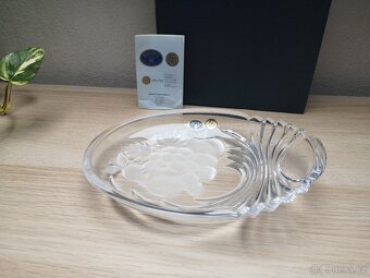 Křišťálová mísa Bohemia Crystal – broušený dekor ovoce, nová - 2