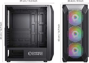 PC skříň EMPIRE GAMING RUBY ARGB Mid-Tower - 2