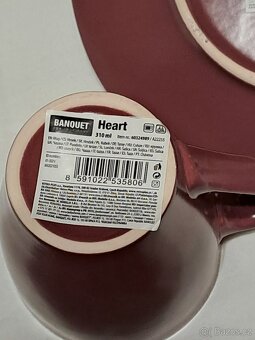 Keramický set se srdíčkem - 2