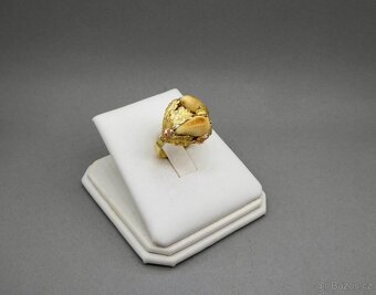 Přepychový zlatý prsten Grandle - 2