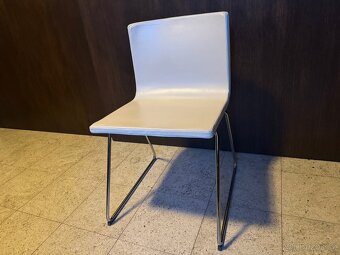 Židle IKEA Bernhard bílá kůže - 2